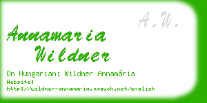 annamaria wildner business card